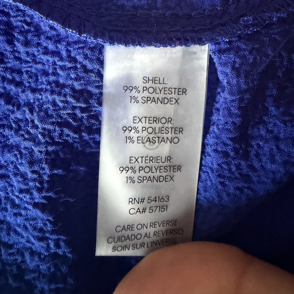 NWOT Calvin Klein Women's Royal Blue Midi Dress - Picture 4 of 4